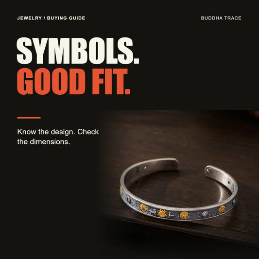 How to Choose a Buddhist Bracelet: Symbols, Materials, and Fit editorial cover with original product photography