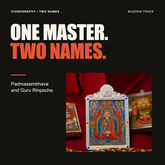 Are Padmasambhava and Guru Rinpoche the Same? editorial cover with original product photography