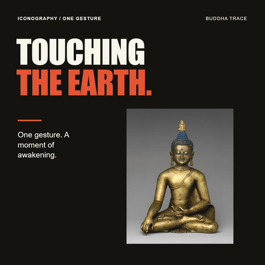 Shakyamuni Buddha Iconography: The Earth-Touching Mudra editorial cover with The Metropolitan Museum of Art, Buddha Shakyamuni, Central Tibet, 12th century. Public Domain.