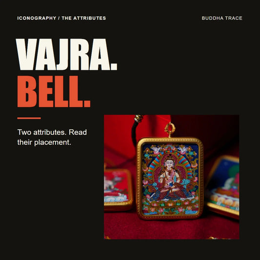 Vajrasattva Iconography: Vajra, Bell, and Purification Symbolism editorial cover with original product photography