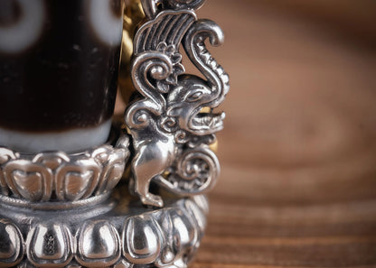 Buddha Trace Green Tara DZI Pendant Buddha Trace