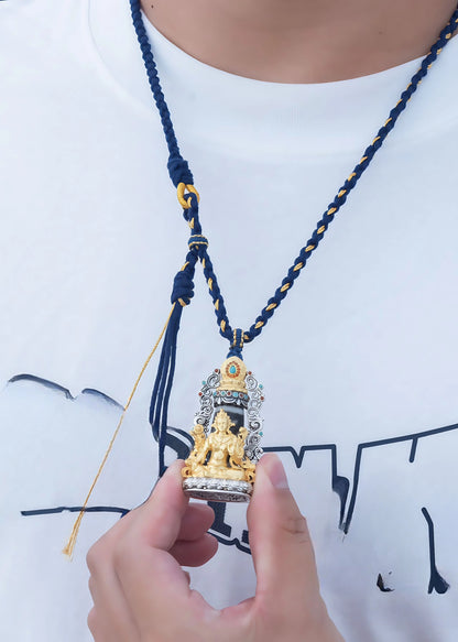 Buddha Trace Green Tara DZI Pendant Buddha Trace