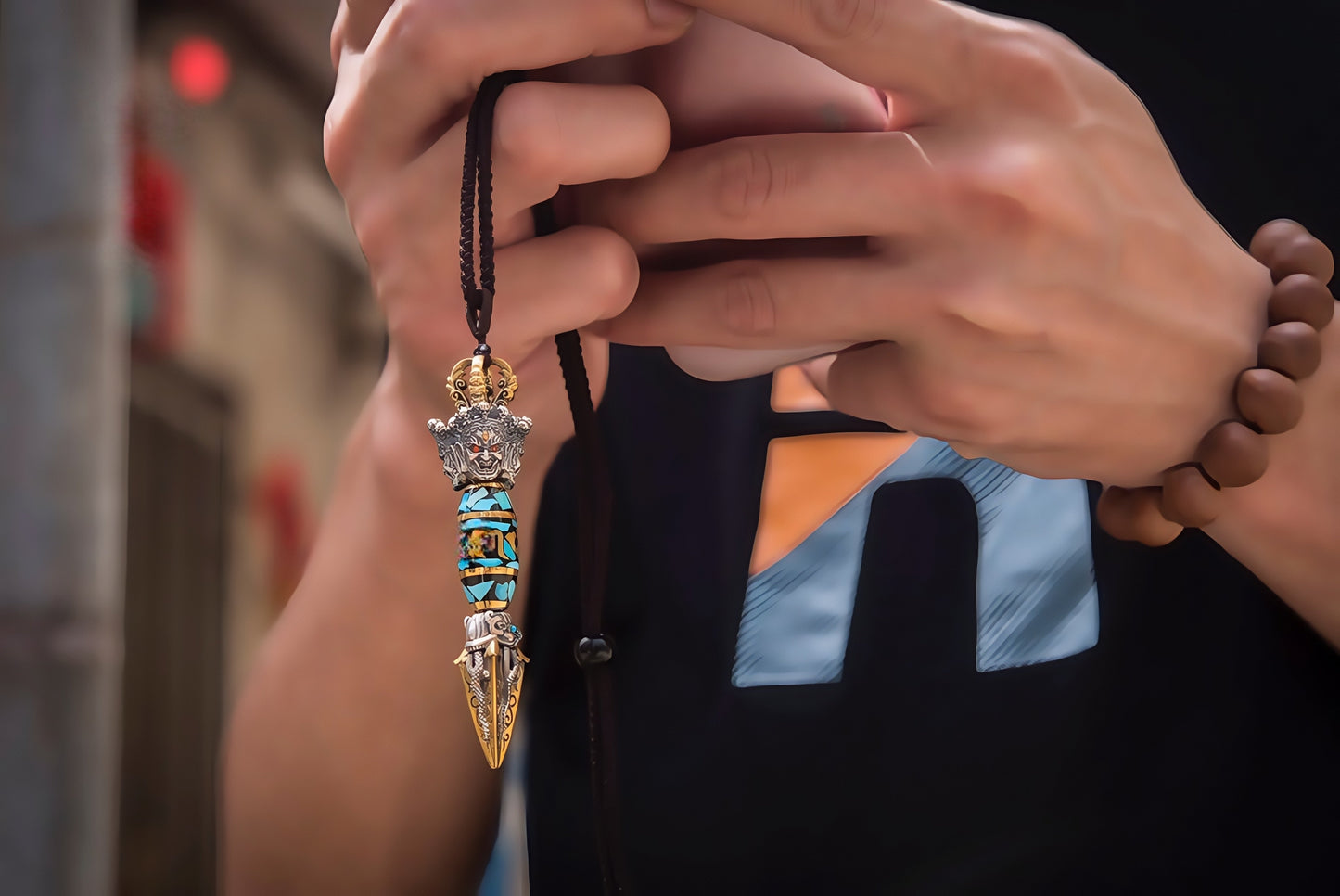 Buddha Trace vajra pestle pendant Buddha Trace