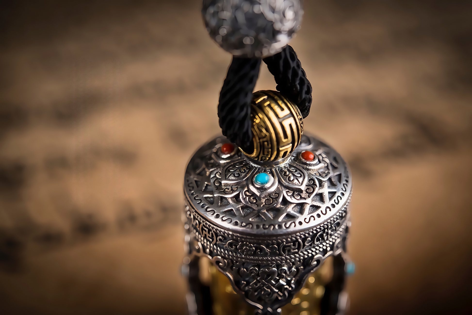 Buddha Trace six-character mantra pendant Buddha Trace