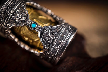 Buddha Trace six-character mantra pendant Buddha Trace