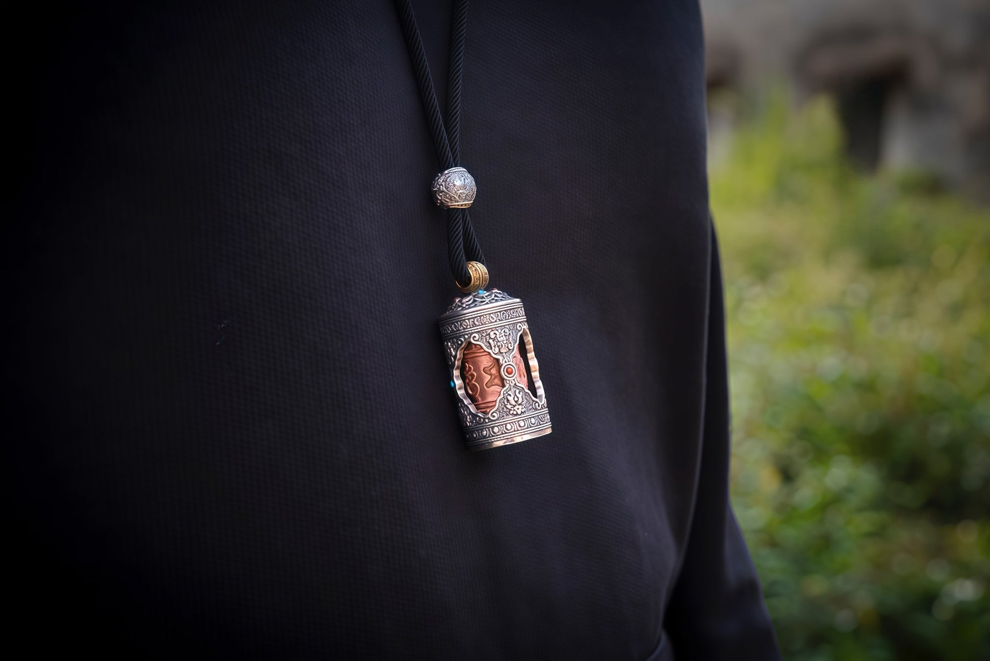 Buddha Trace six-character mantra pendant Buddha Trace