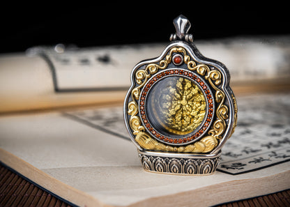 Buddha Trace vajra cross pendant Buddha Trace