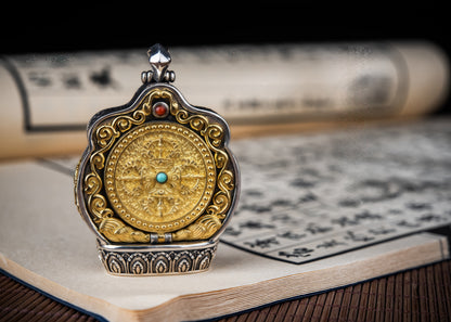 Buddha Trace vajra cross pendant Buddha Trace