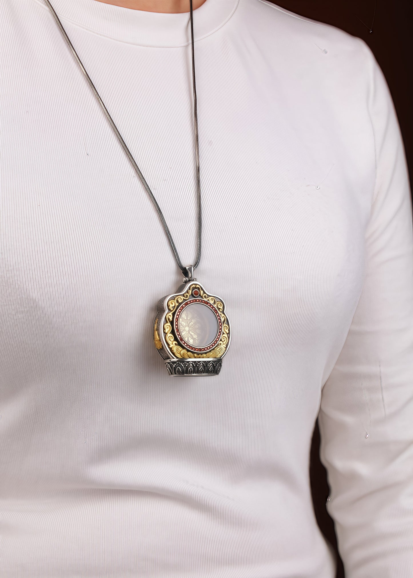 Buddha Trace vajra cross pendant Buddha Trace