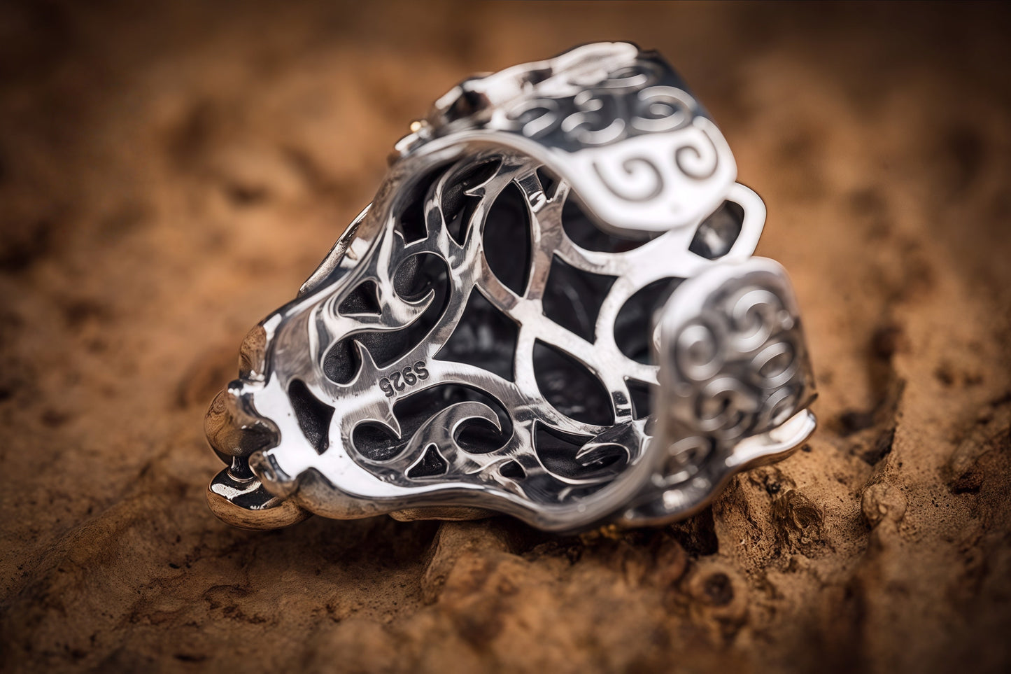 Buddha Trace Elephant God Ring Buddha Trace