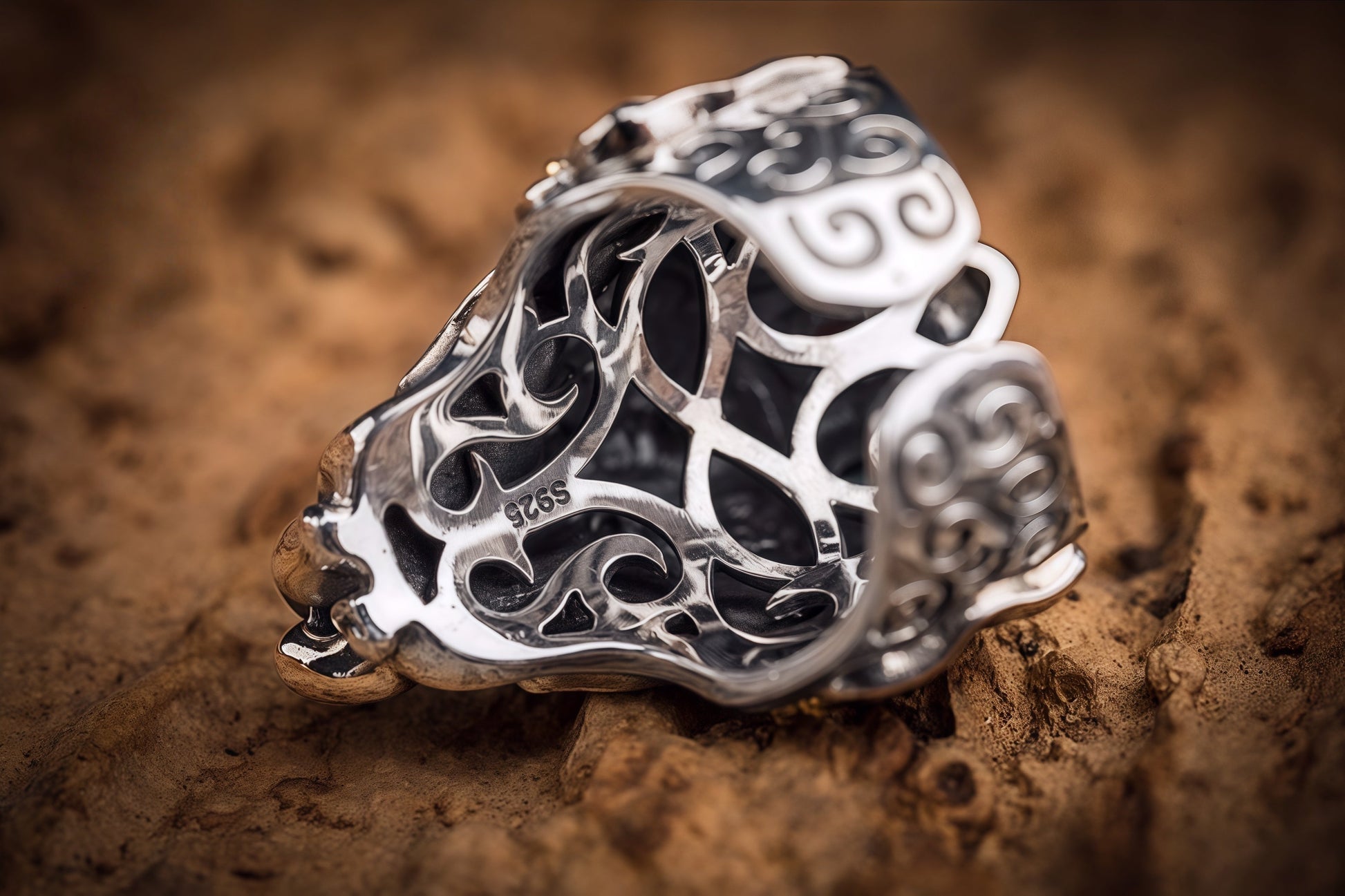 Buddha Trace Elephant God Ring Buddha Trace