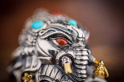 Buddha Trace Elephant God Ring Buddha Trace