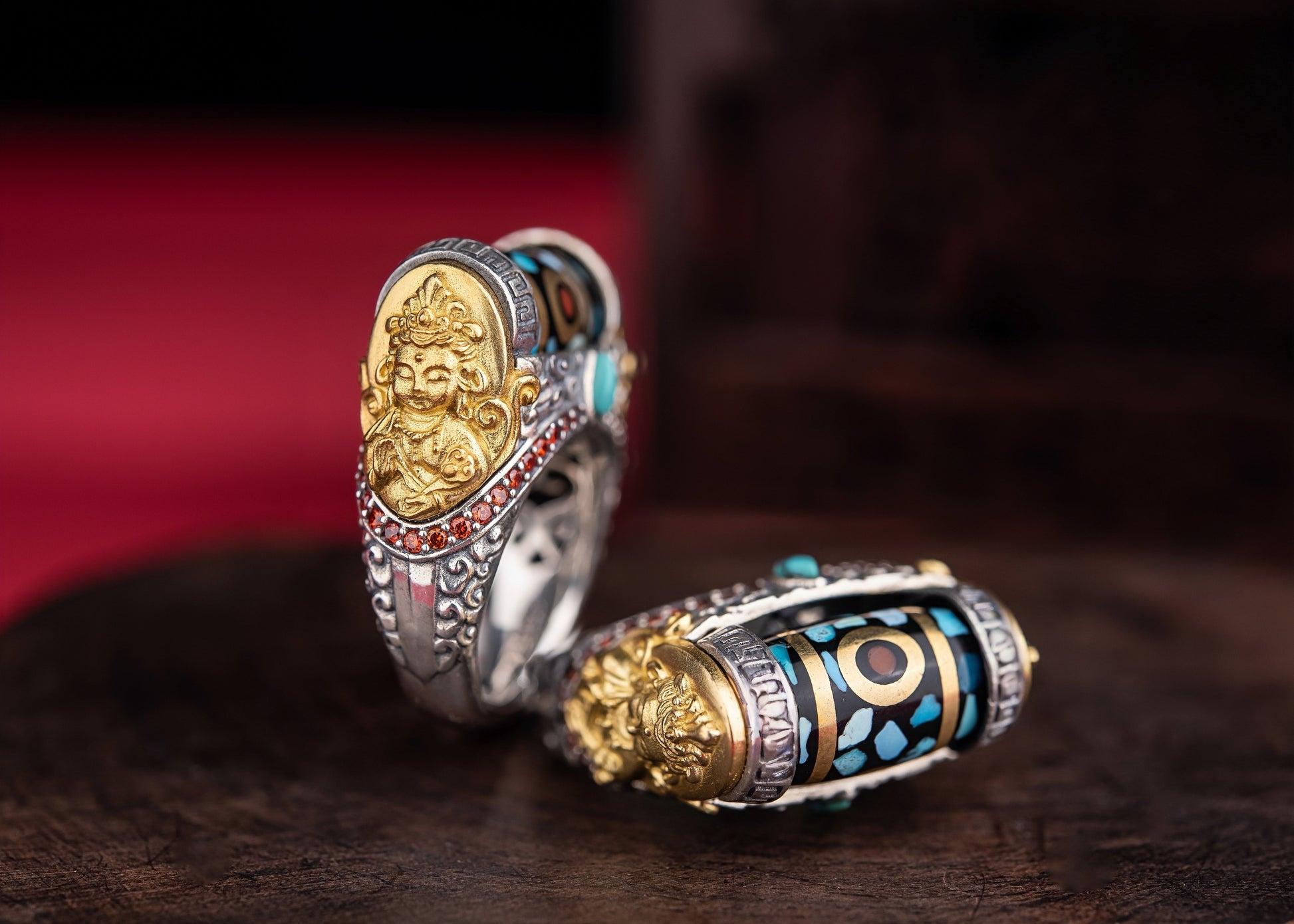 Buddha Trace Samantabhadra Bodhisattva Ring Buddha Trace