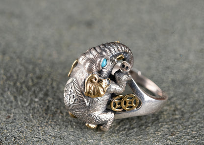 Buddha Trace Lucky Elephant Ring Buddha Trace