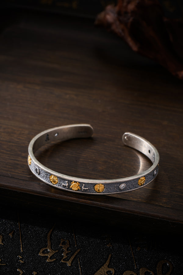 Buddha Trace Tibetan Ashtamangala Bracelet