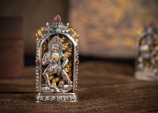 Buddha Trace Black Wealth God Heavenly Pearl Pendant Buddha Trace