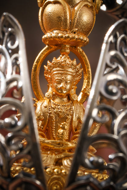 Buddha Trace Tibetan Flowers Bloom to Reveal Buddha Pendant Buddha Trace