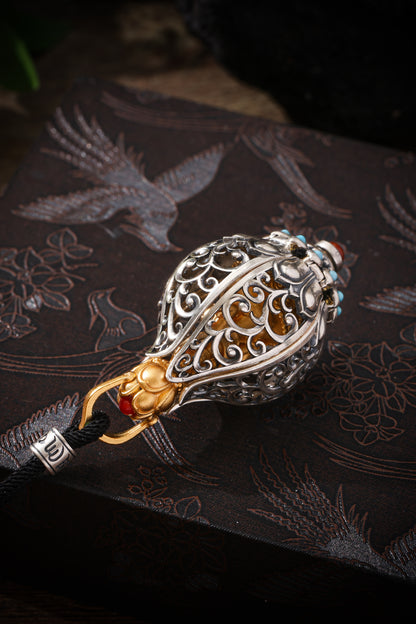 Buddha Trace Tibetan Flowers Bloom to Reveal Buddha Pendant Buddha Trace