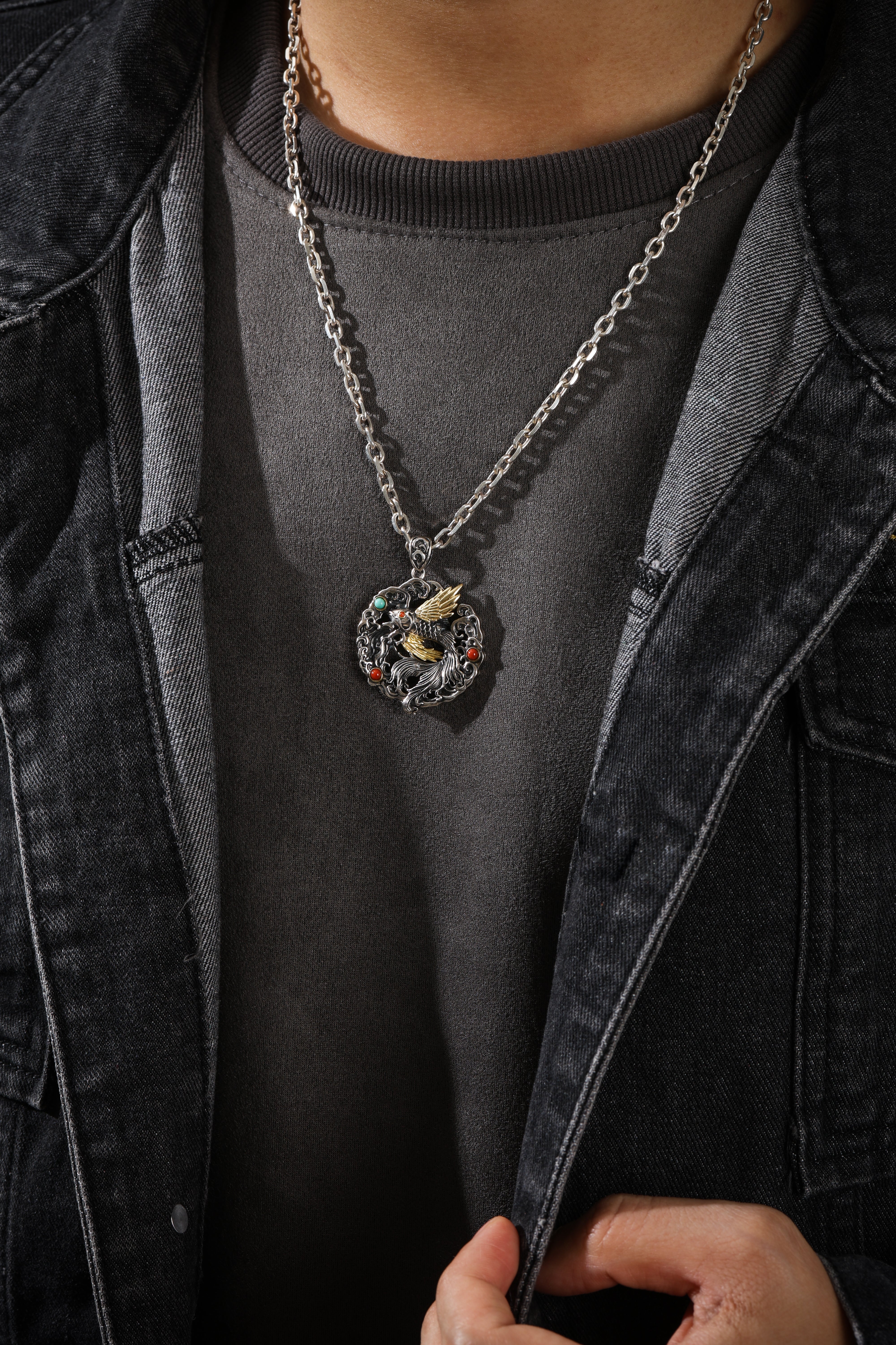 Buddha Trace Flying Fish Spirit Pendant Buddha Trace