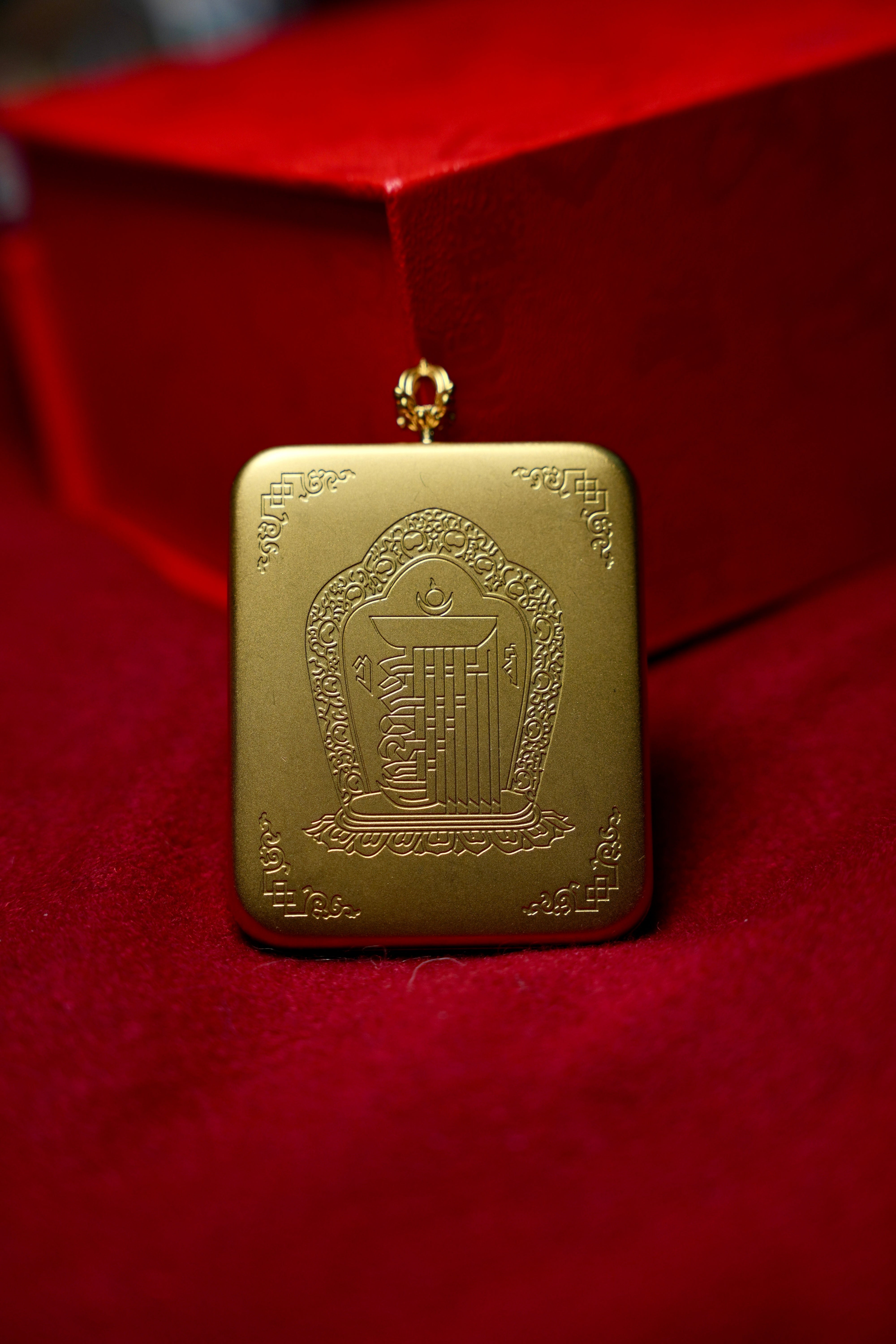 Buddha Trace Tibetan Four-Armed Guanyin Bodhisattva Thangka Buddha Trace