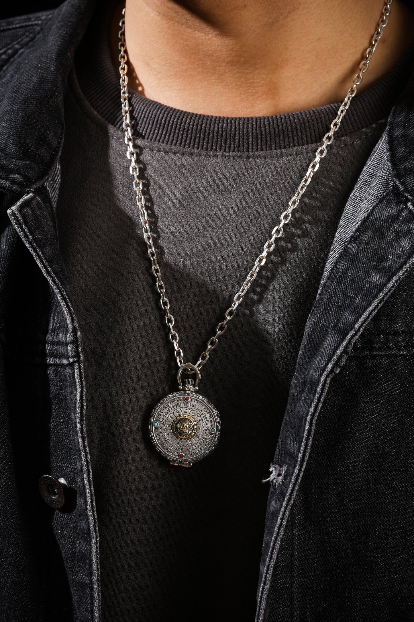 Buddha Trace Guru Rinpoche Heart Mantra Gawu Pendant Buddha Trace