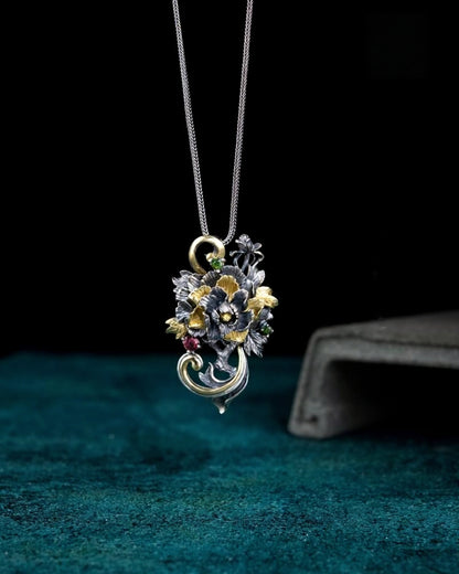 Buddha Trace peony pendant Buddha Trace