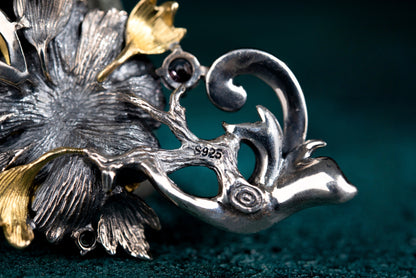 Buddha Trace peony pendant Buddha Trace