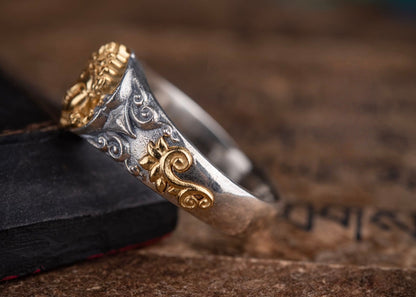 Buddha Trace Green Tara Ring Buddha Trace