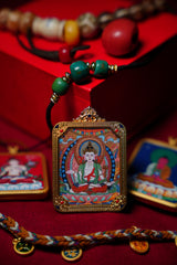 Buddha Trace Tibetan Mahasthamaprapta Thangka Buddha Trace