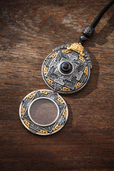 Buddha Trace Tibetan Mandala Dzi Gawu Pendant Buddha Trace