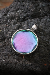Natural Meteoritic Iron Single-Sided Pendant Buddha Trace
