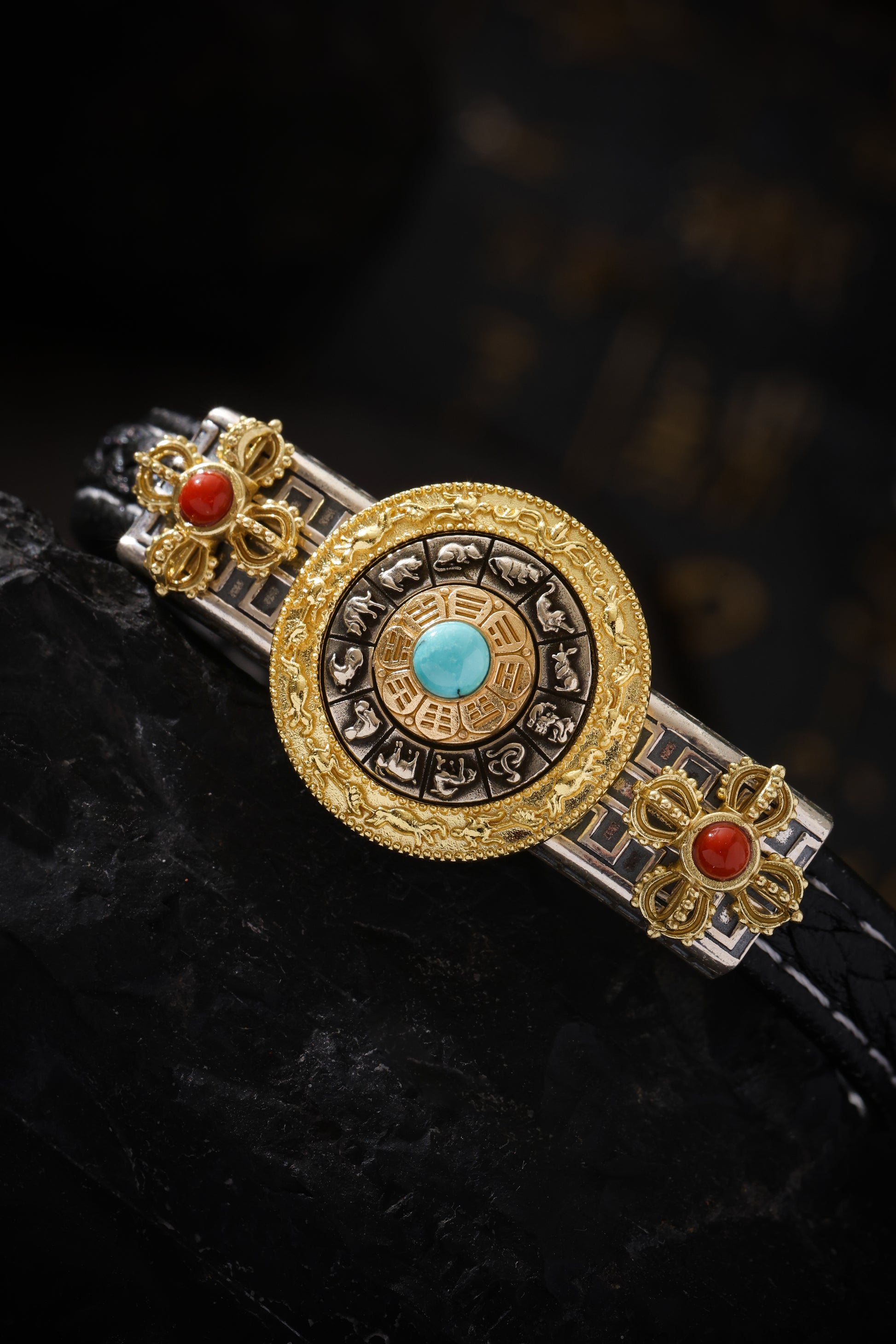 Buddha Trace Tibetan Nine Palace Bagua Bracelet Buddha Trace