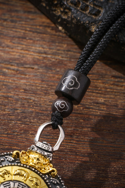 Buddha Trace Nine Palaces and Eight Trigrams Pendant Buddha Trace