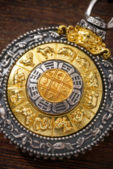 Buddha Trace Nine Palaces and Eight Trigrams Pendant Buddha Trace