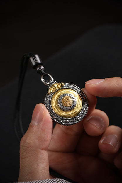 Buddha Trace Nine Palaces and Eight Trigrams Pendant Buddha Trace