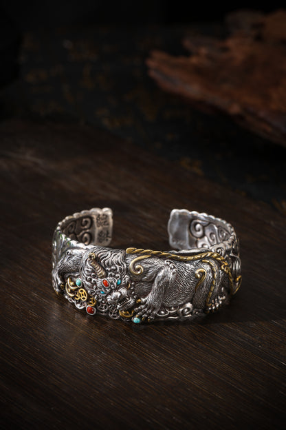 Buddha Trace Tibetan Pixiu Guardian Bracelet Buddha Trace