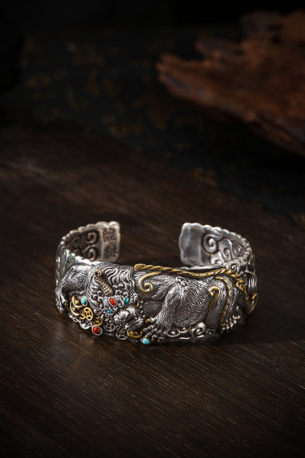 Buddha Trace Tibetan Pixiu Guardian Bracelet