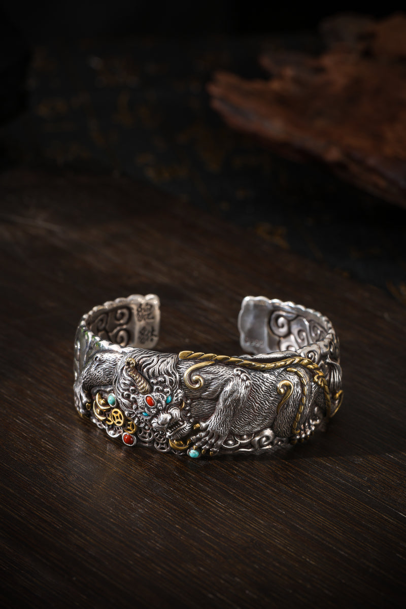 Buddha Trace Tibetan Pixiu Guardian Bracelet Buddha Trace