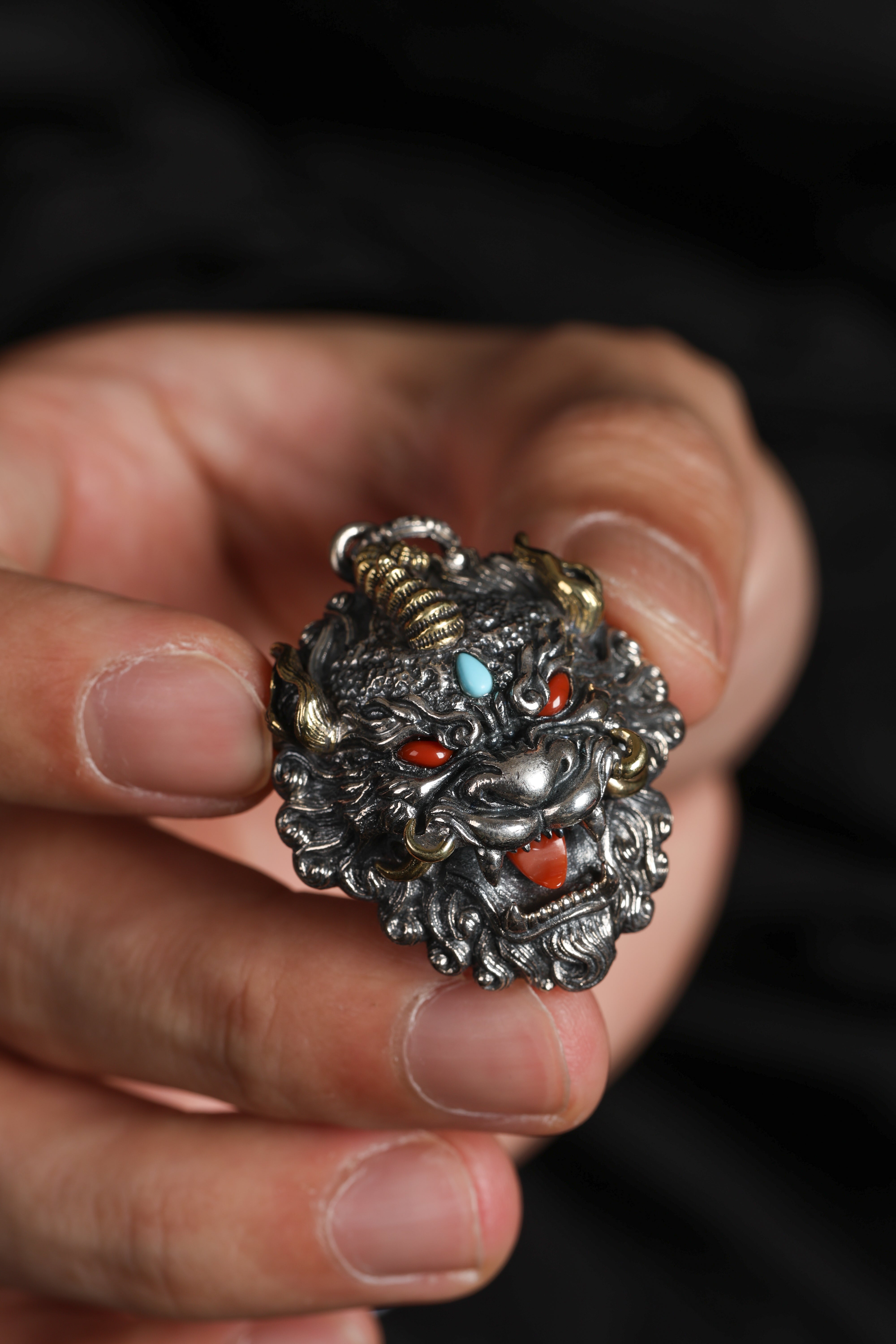 Buddha Trace Tibetan Pixiu Guardian Pendant Buddha Trace