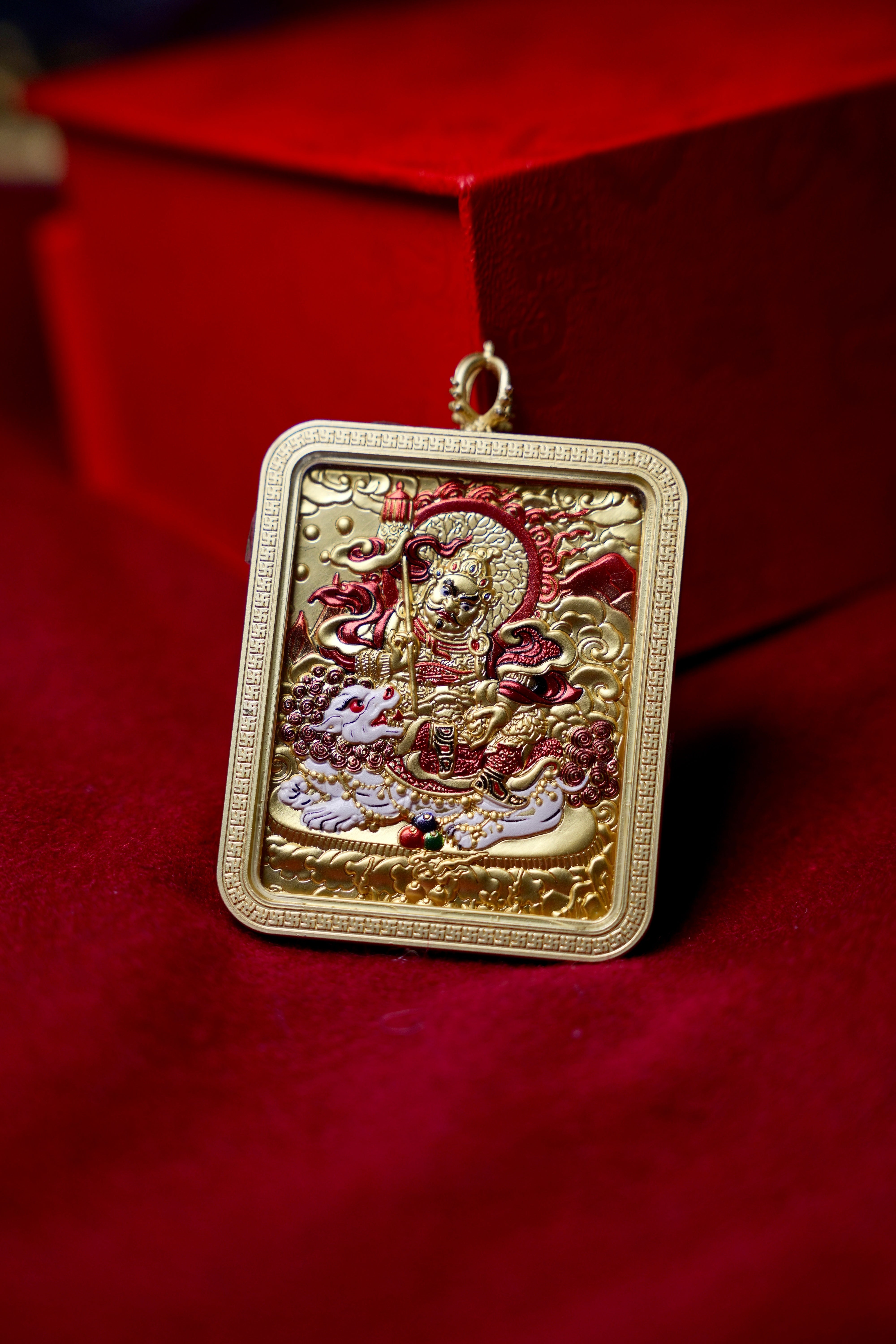 Buddha Trace Tibetan Samantabhadra gold Thangka Buddha Trace