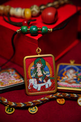 Buddha Trace Tibetan Samantabhadra elephant Thangka Buddha Trace