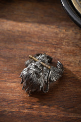 Sterling Silver Wukong Ring Buddha Trace