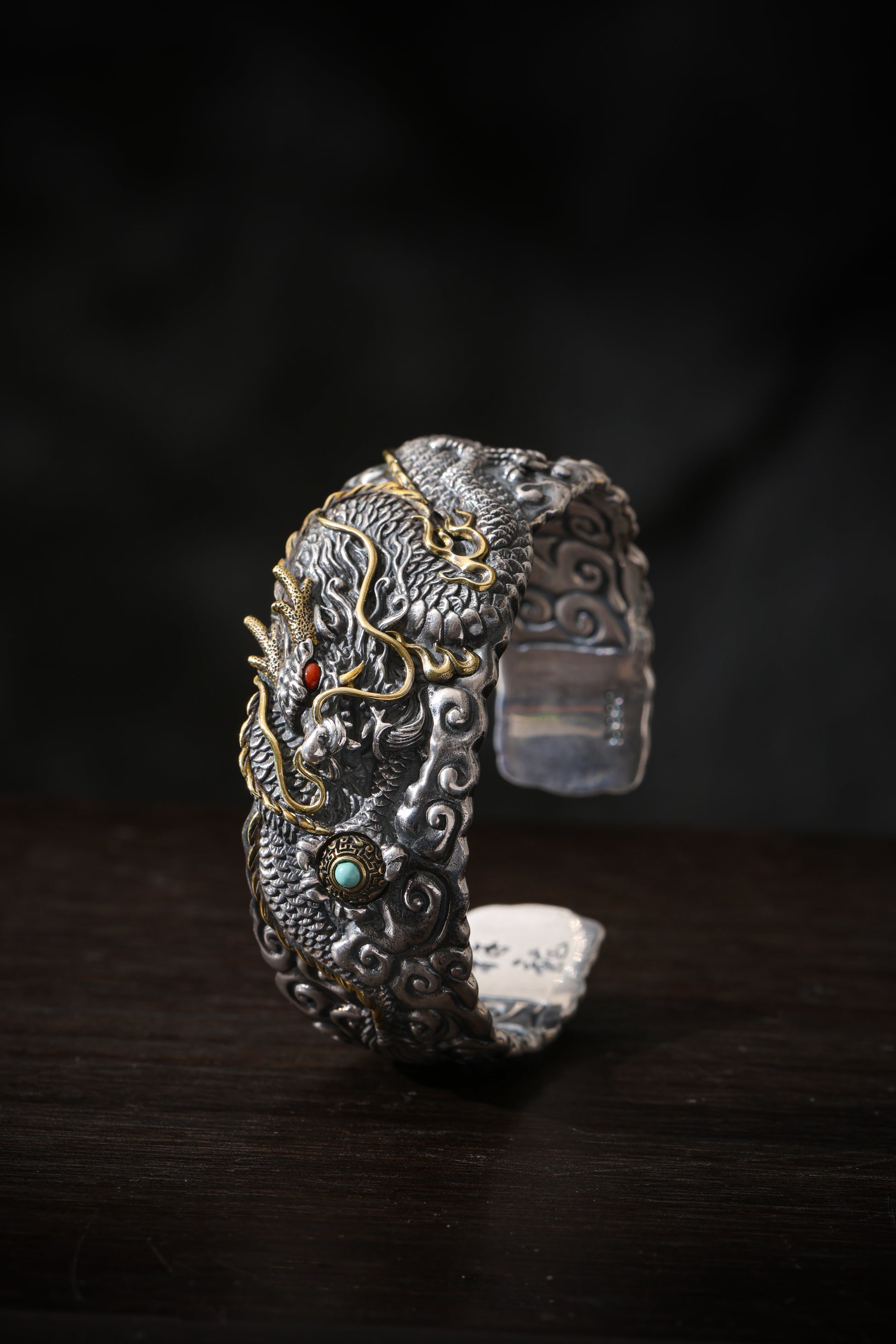 Buddha Trace Tibetan Auspicious Dragon Guardian Bracelet Buddha Trace