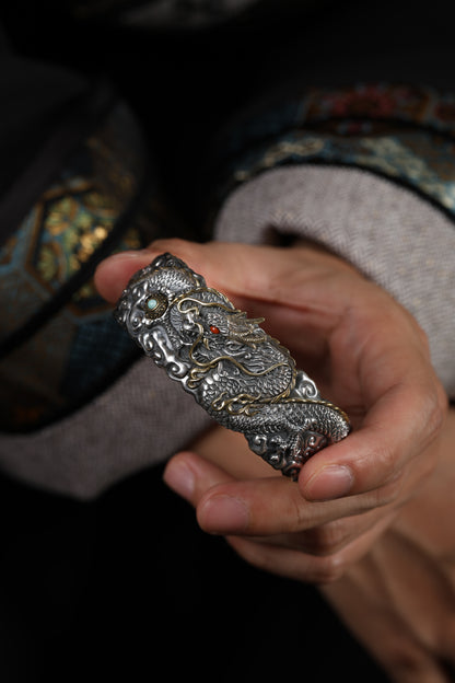Buddha Trace Tibetan Auspicious Dragon Guardian Bracelet Buddha Trace