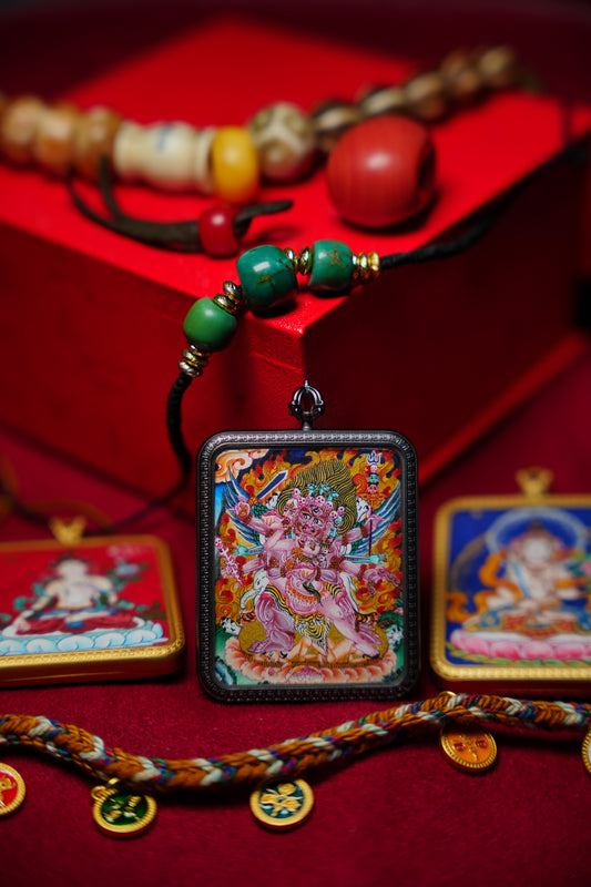 Buddha Trace Tibetan Vajrakila Thangka Buddha Trace