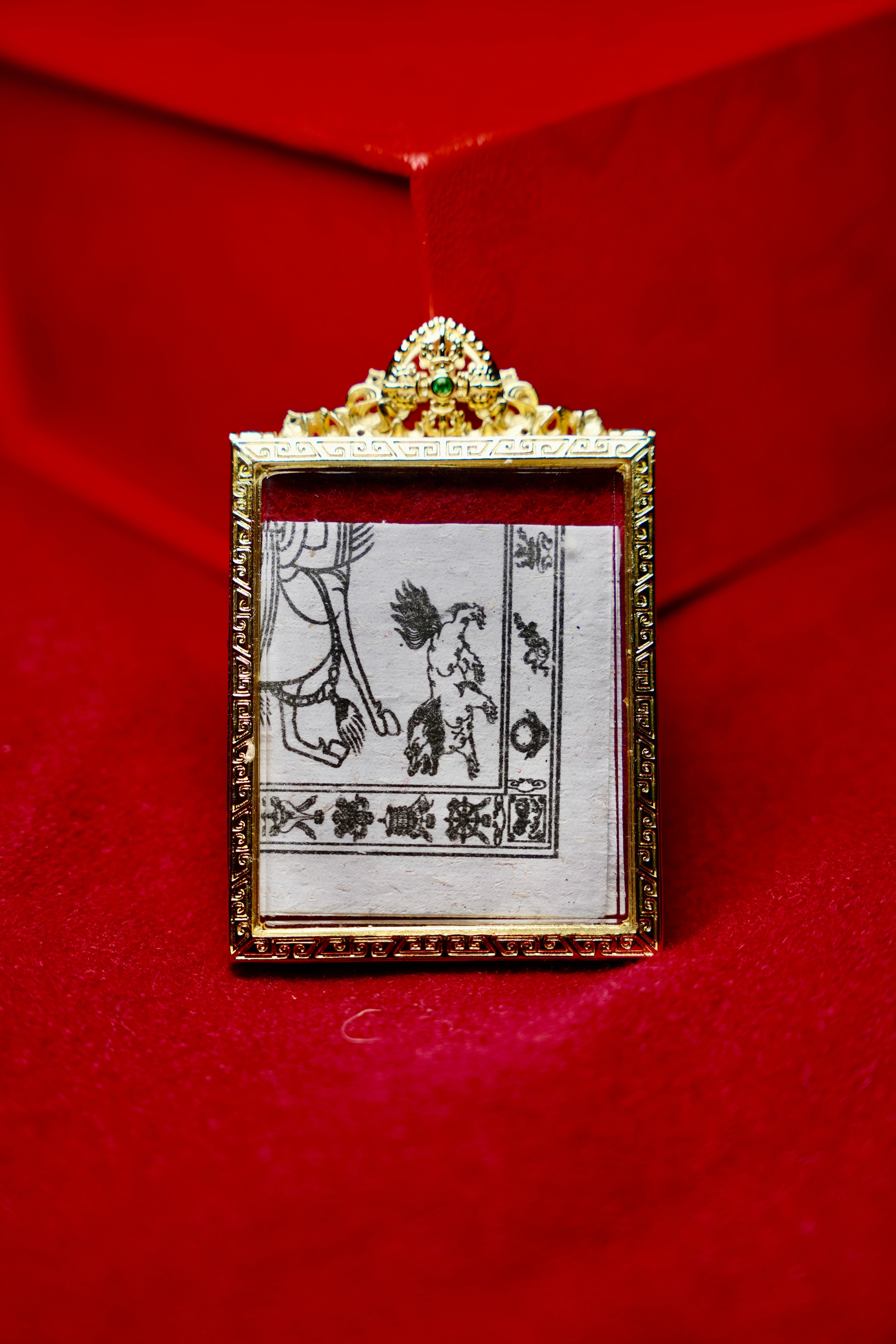 Buddha Trace Tibetan Vajrapani Thangka Buddha Trace