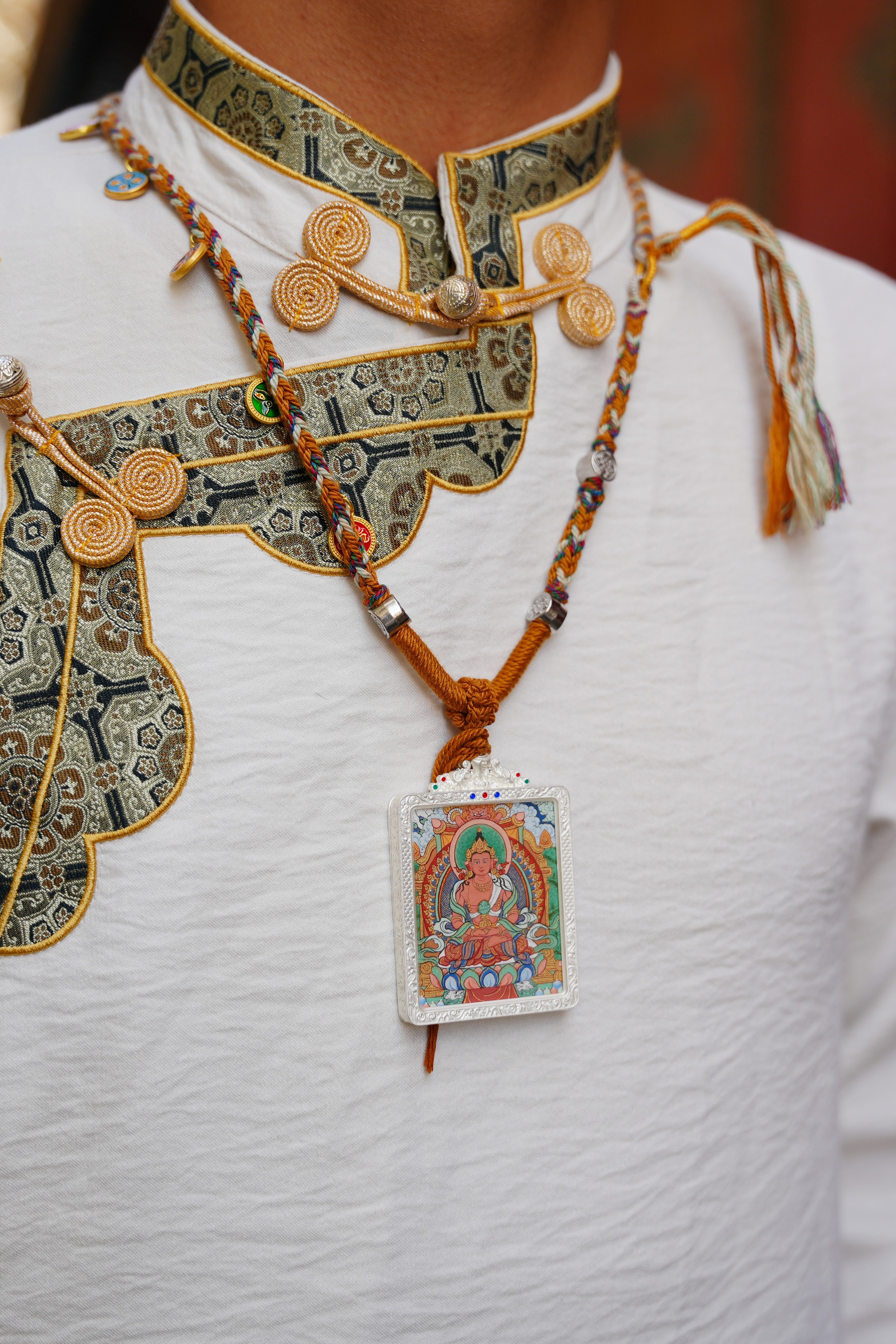 Buddha Trace Tibetan Vajrasattva Thangka Buddha Trace