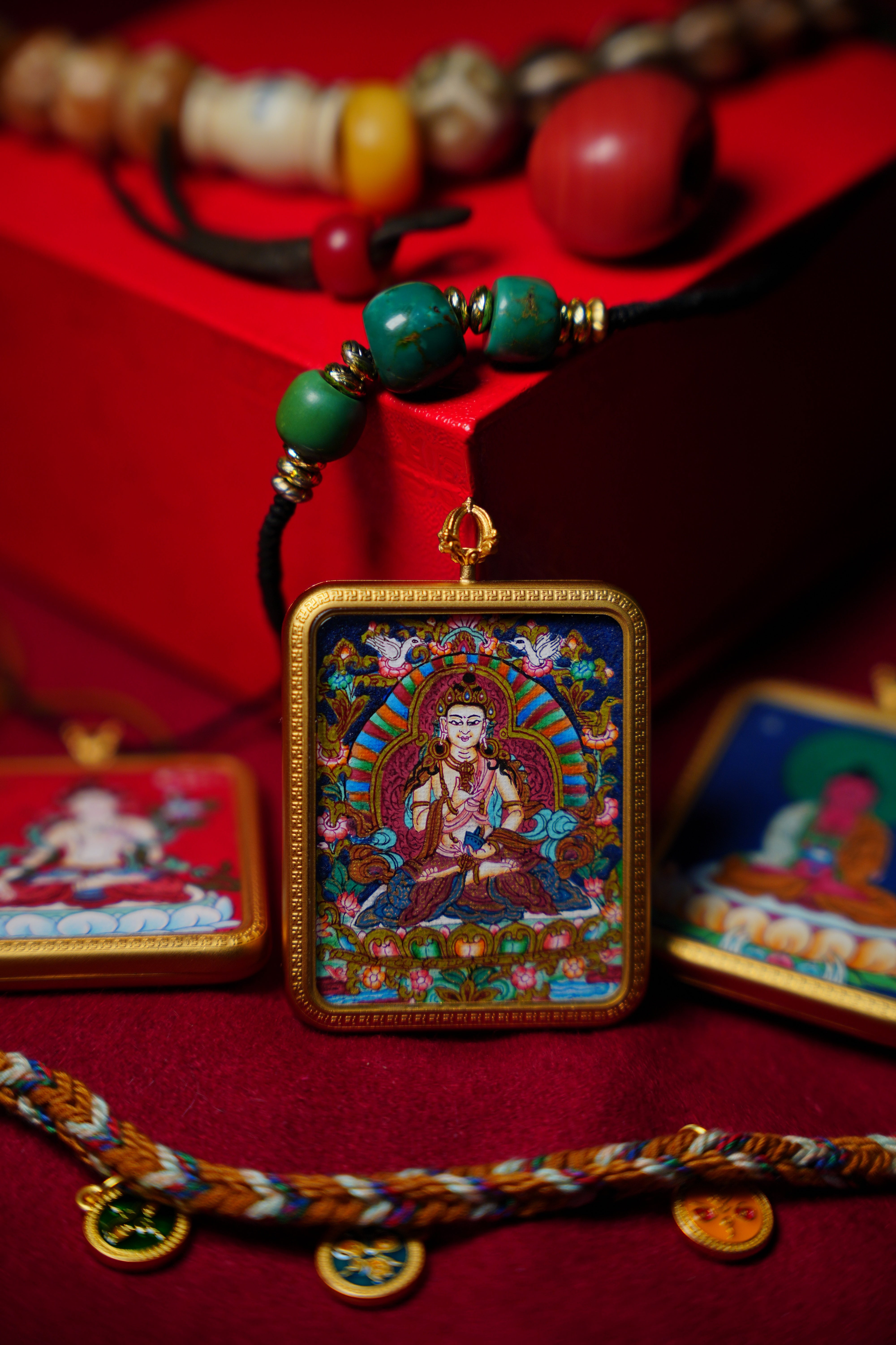 Buddha Trace Tibetan Vajrasattva Thangka Buddha Trace