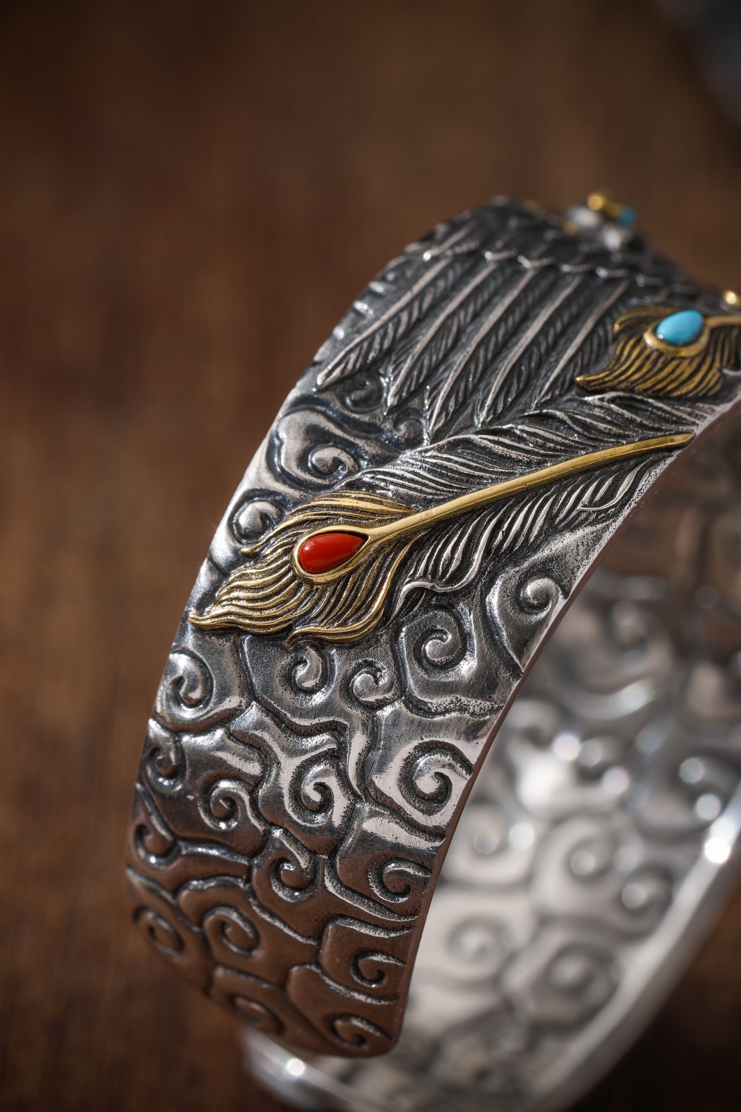 Buddha Trace Tibetan Vermilion Bird Guardian Bracelet Buddha Trace