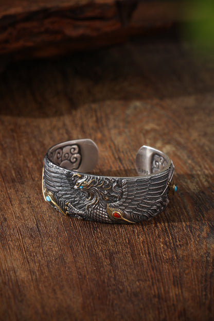 Buddha Trace Tibetan Vermilion Bird Guardian Bracelet Buddha Trace